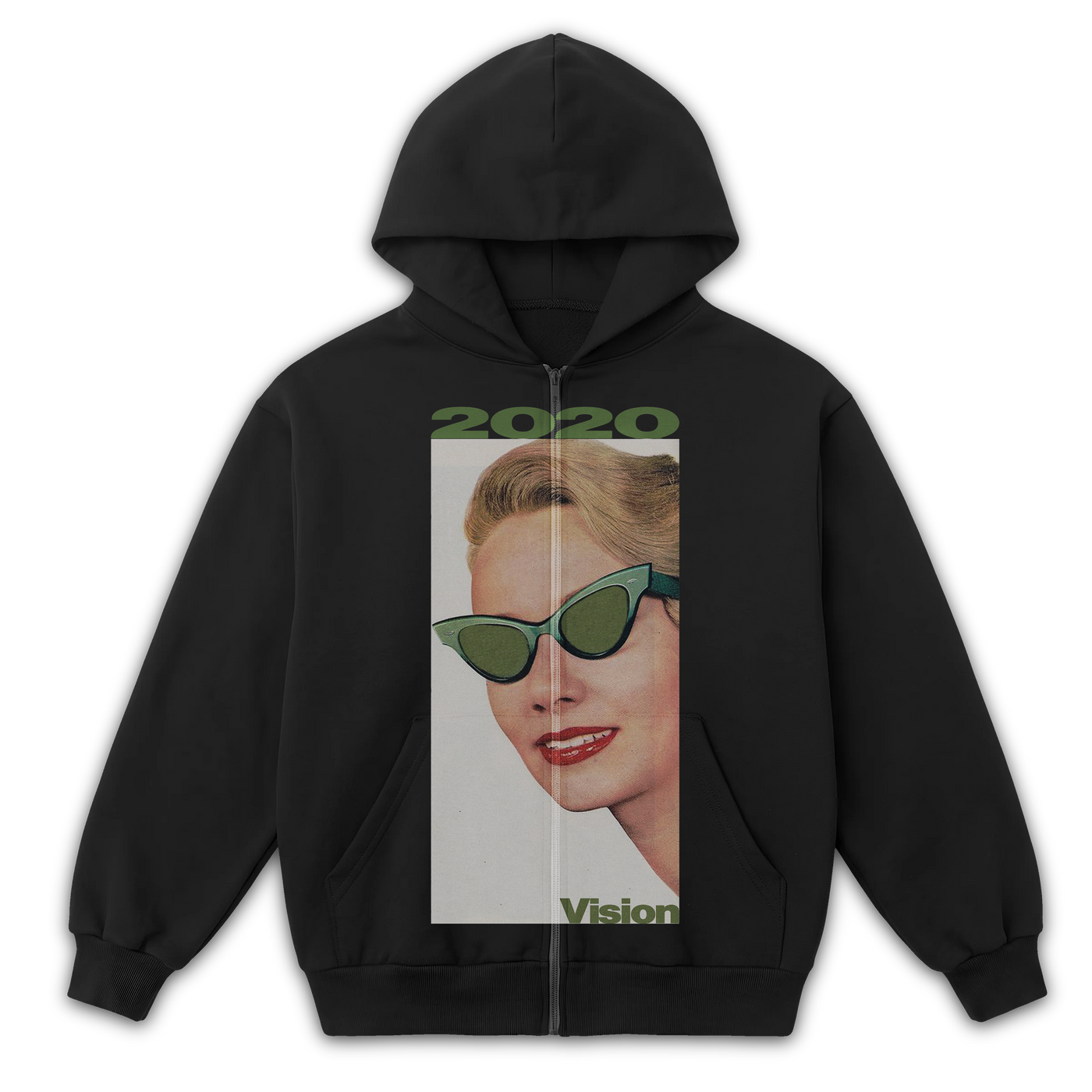2020 Vision Zip Up - Black - Front