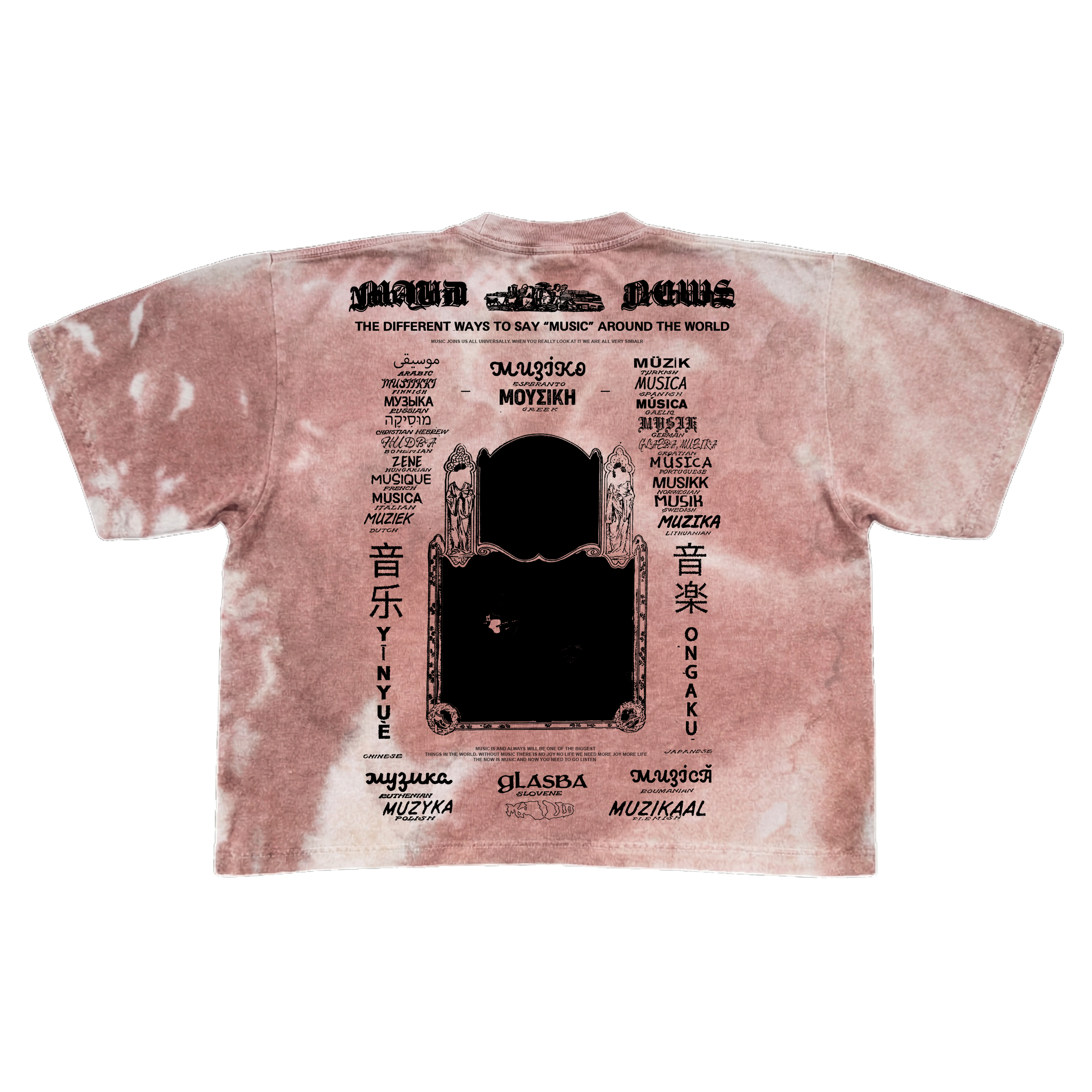 Music News Dyed Tee (BLK)