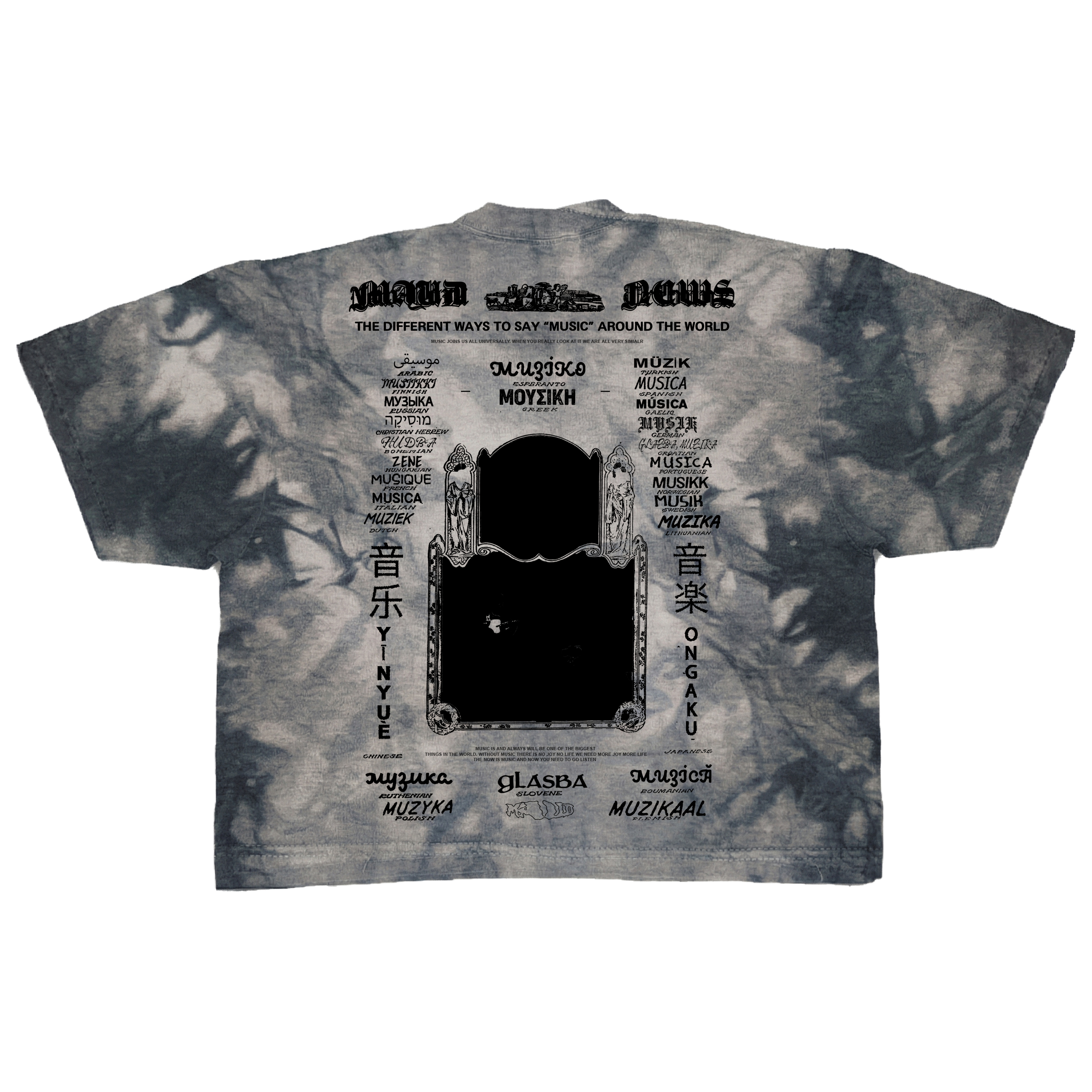 Music News Dyed Tee (BLK)