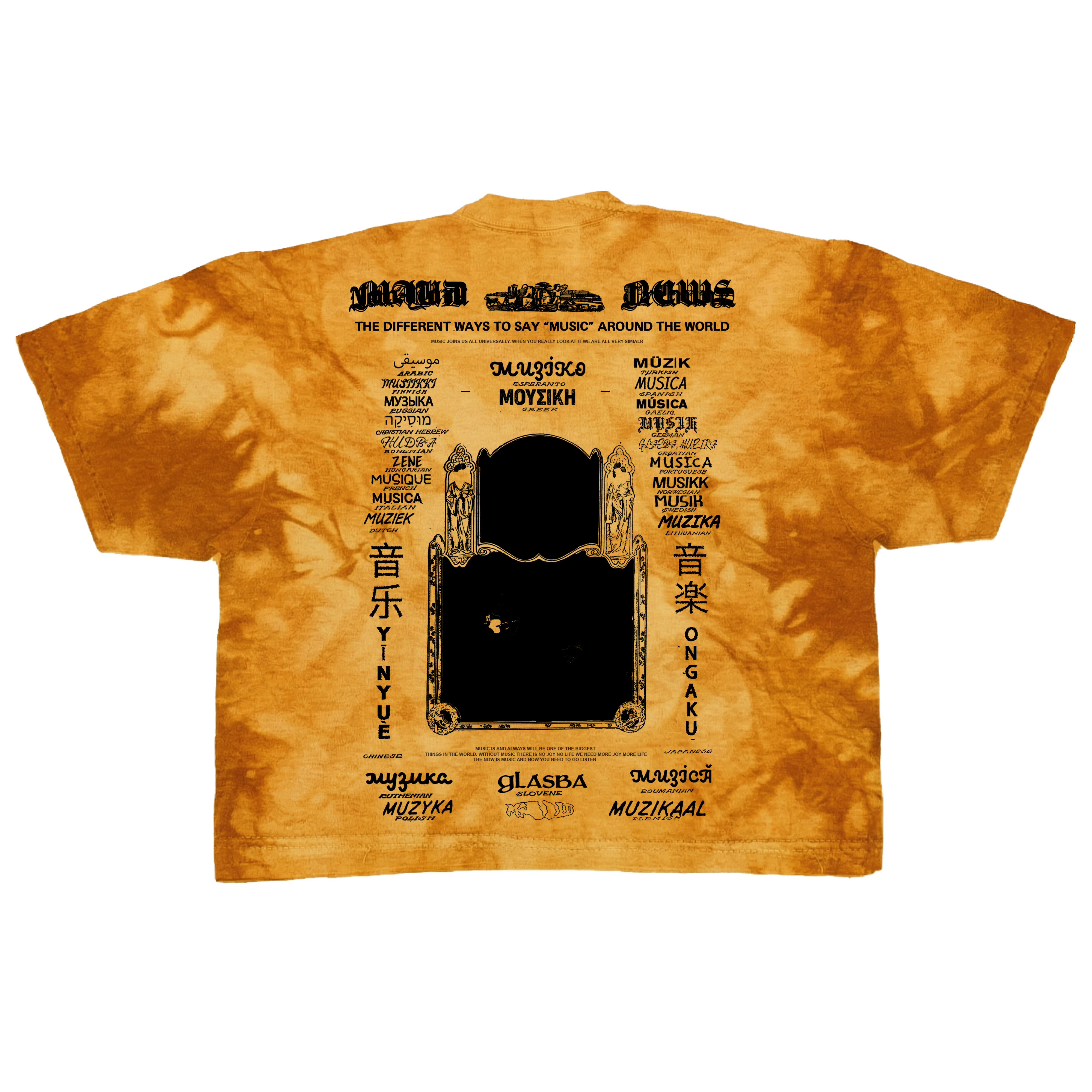 Music News Dyed Tee (BLK)