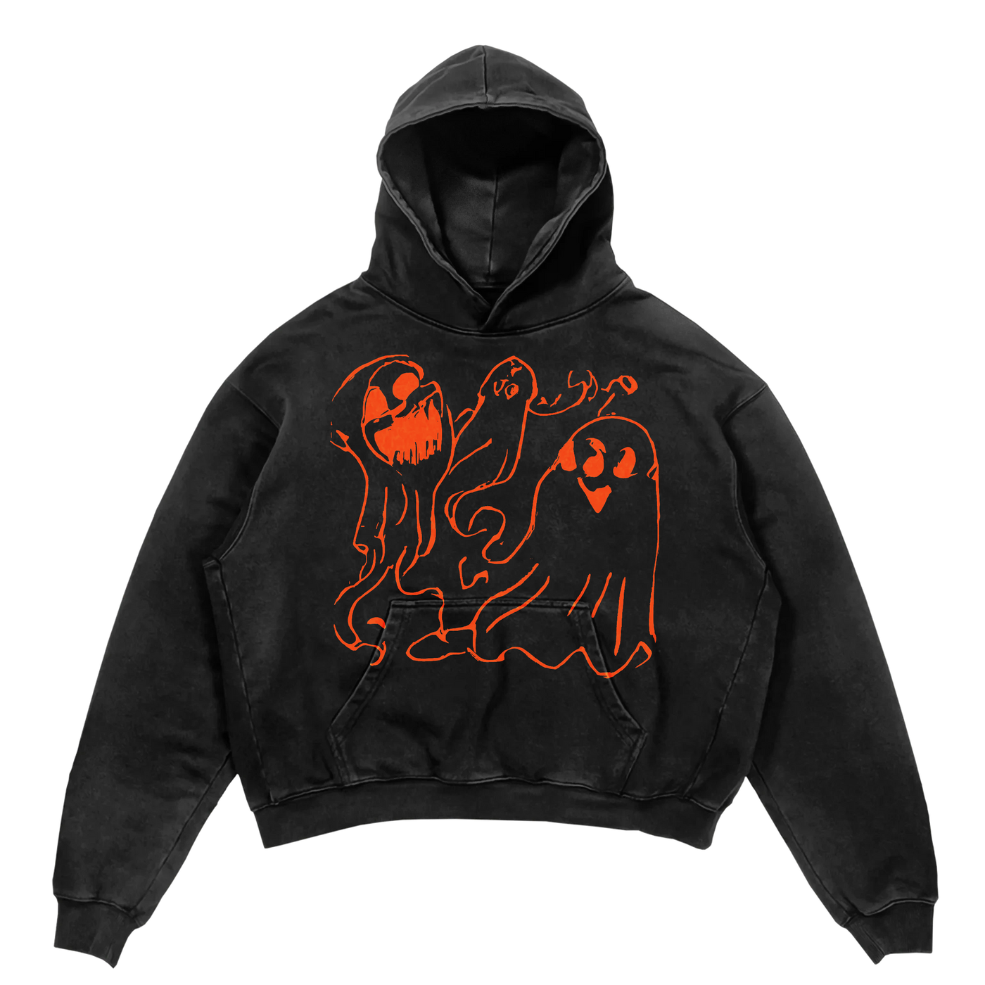 Casper Hoodie - Black - Front