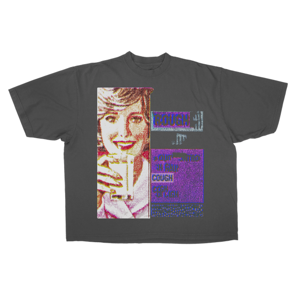 Cough Syrup Drop Tee - Grey - Front