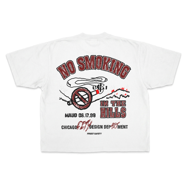 Forest Safety Drop Tee - White - Back