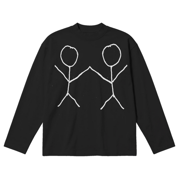 Friends Baggy L/S Tee - Black - Front