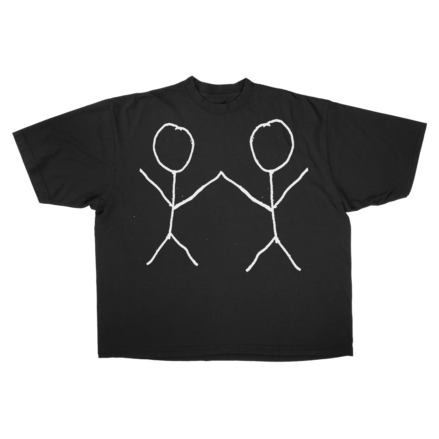 Friends Baggy Tee - Black - Front