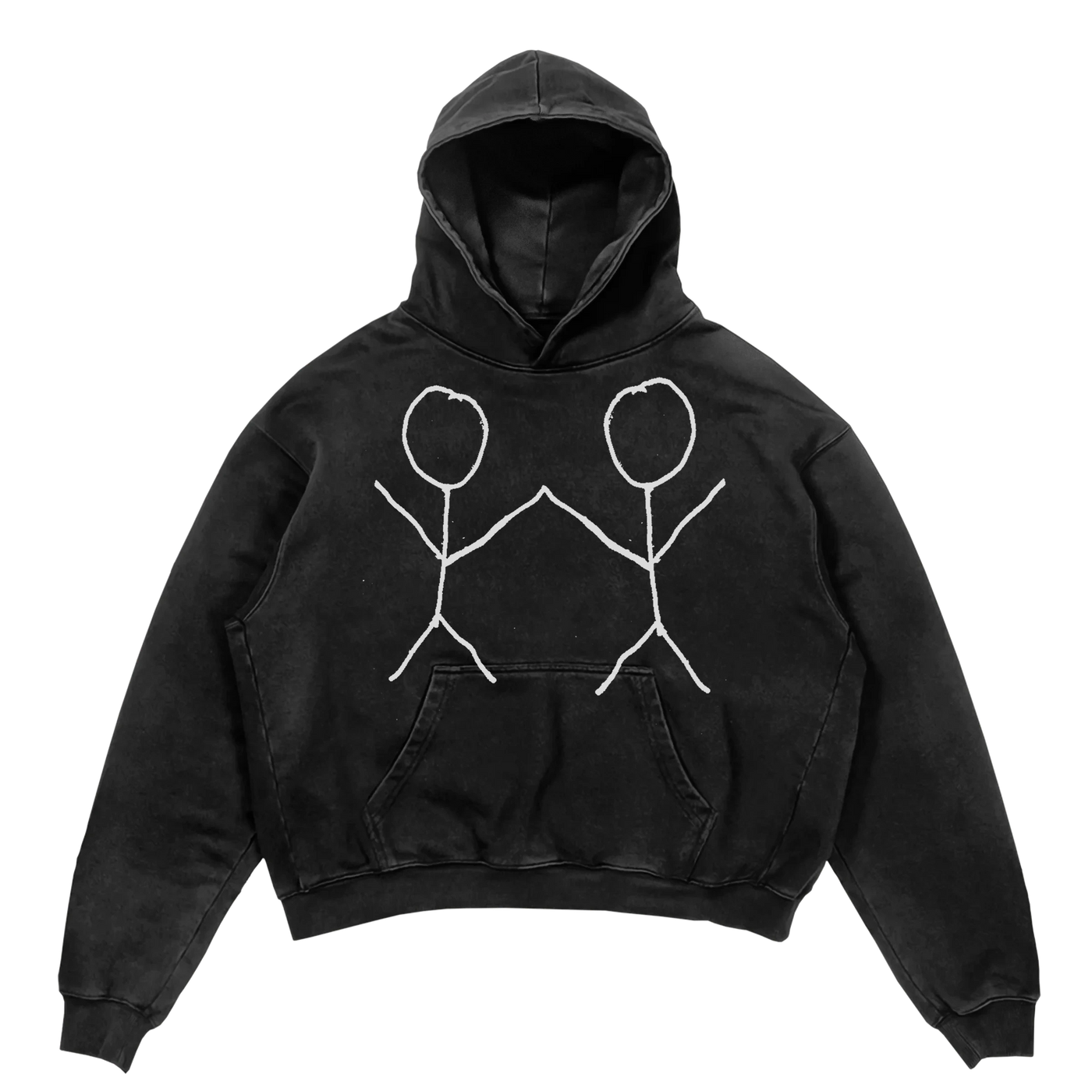 Friends Hoodie - Black - Front