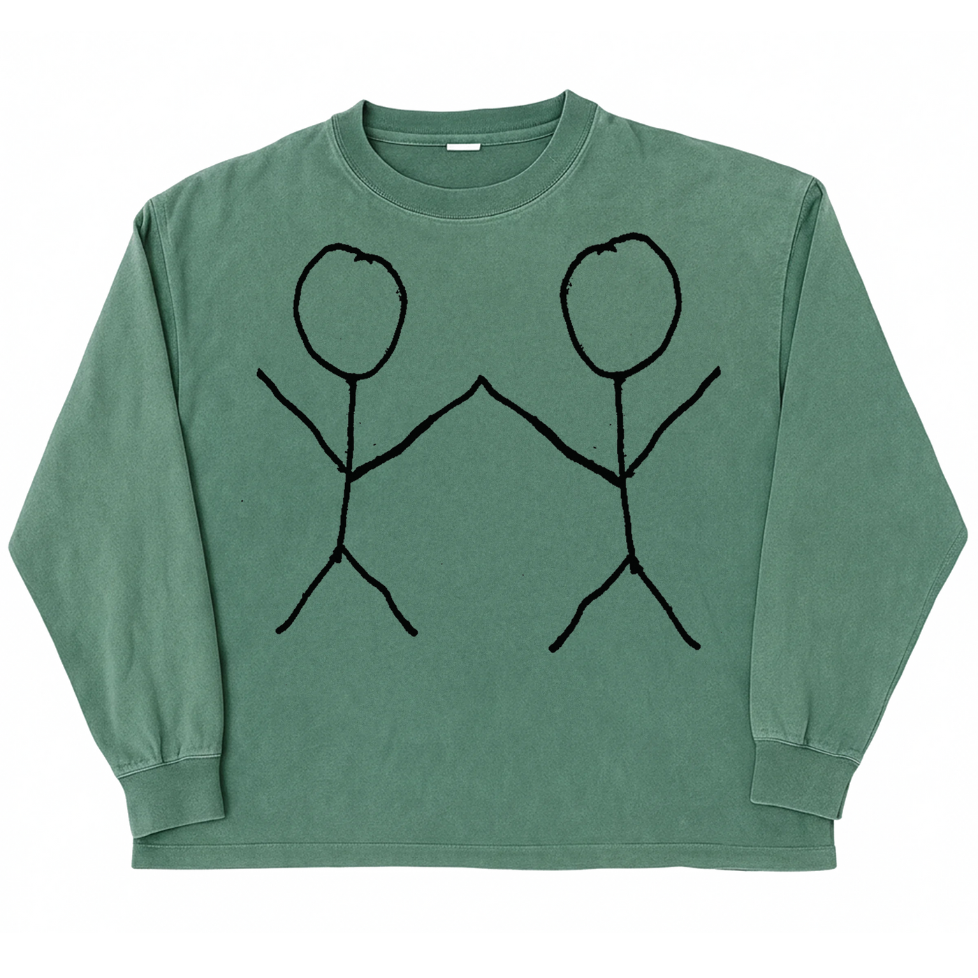 Friends L/S Tee - Green - Front
