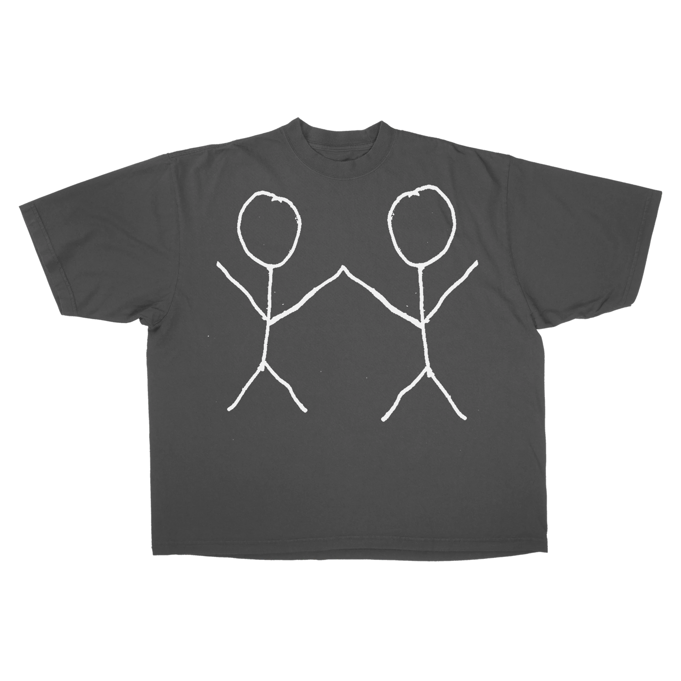 Friends Baggy Tee - Grey - Front