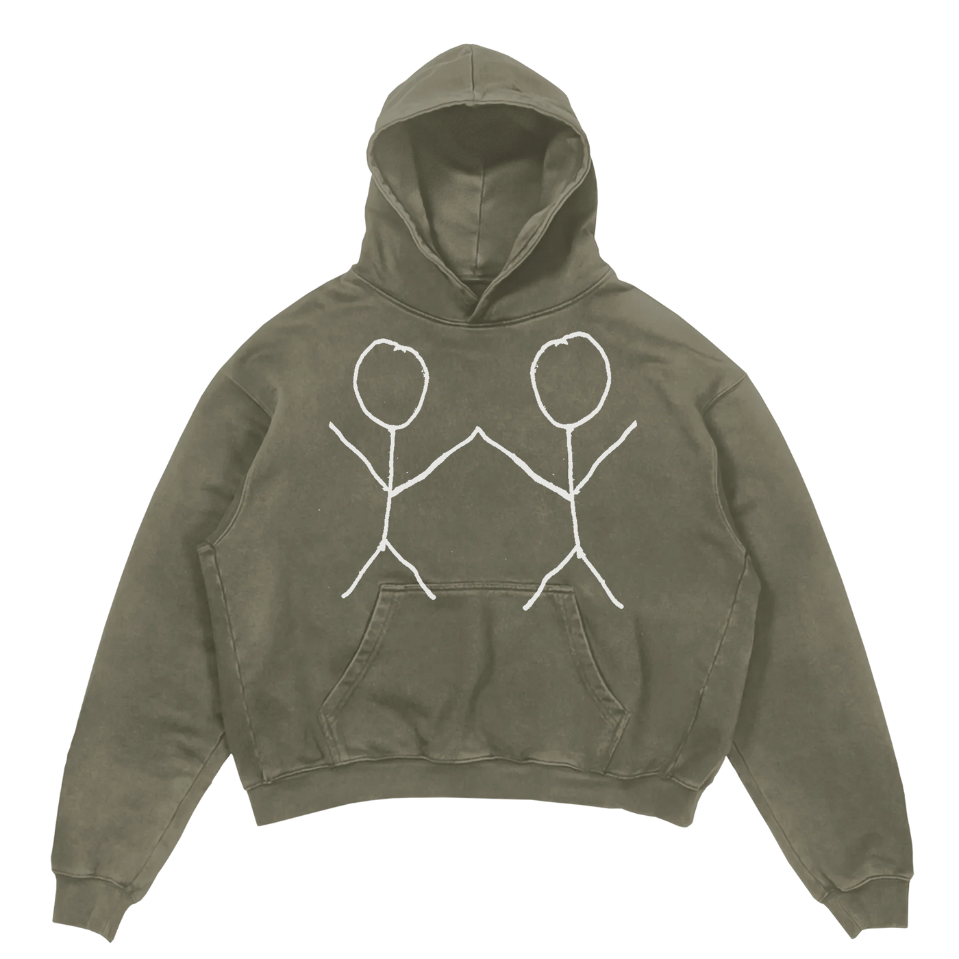Friends Hoodie - Olive - Front
