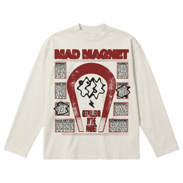 MAGNET Baggy L/S Tee - Off White - Front
