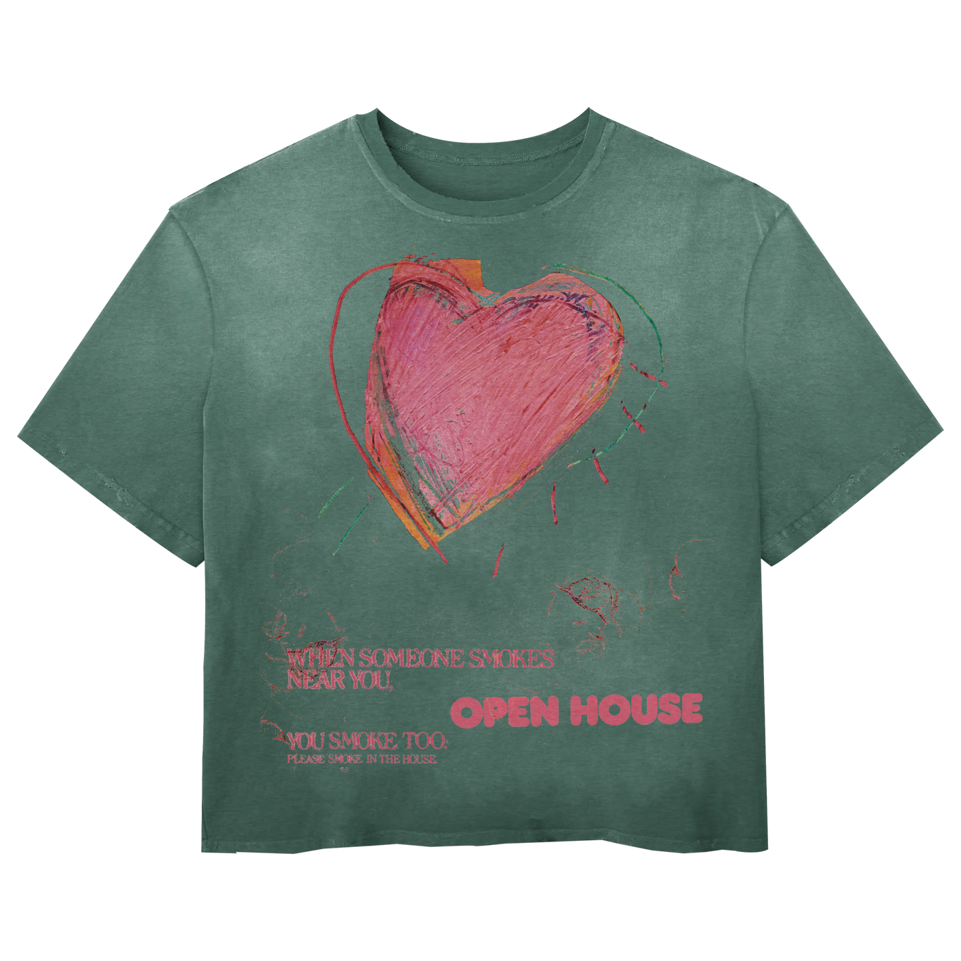 Open House Tee - Green - Front