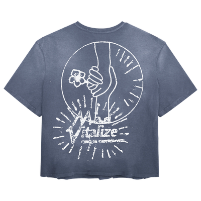 Power of Love Tee - Blue - Back