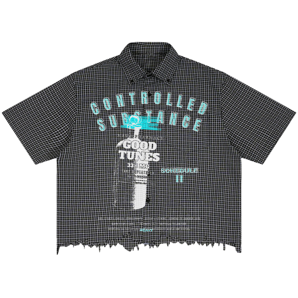 Schedule II Distress Button Up - Front