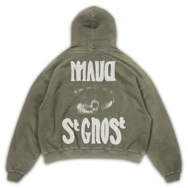 St Ghost Hoodie - Olive - Back