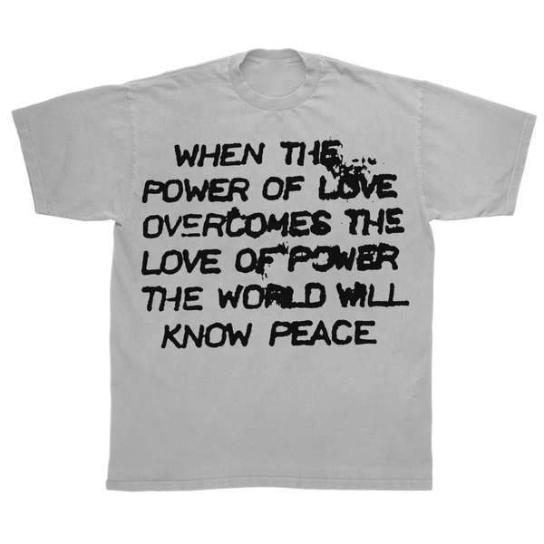 Power of Love Classic Tee - White - Front