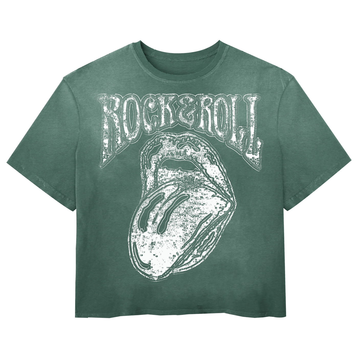 Rock & Roll Tee - Green - Front