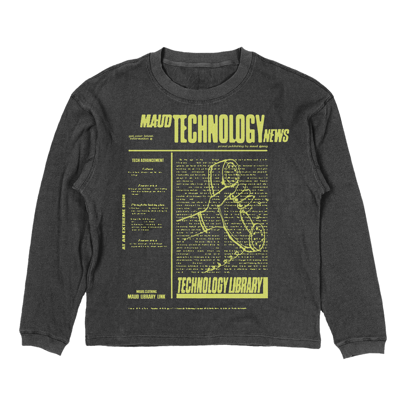 Tech News Thermal - Grey - Front