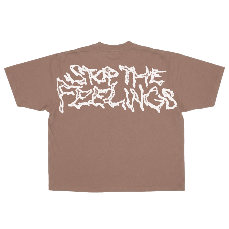 Mocha Dye Tee (White Graphics)