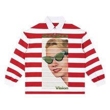 2020 Vision Stripe Polo - Red - Front