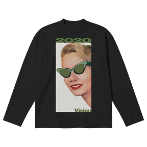 2020 Vision Baggy L/S Tee - Black - Front