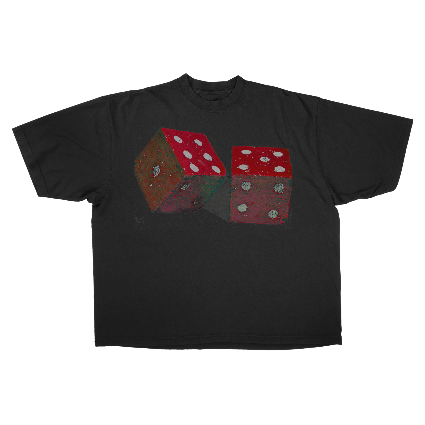 Dice Drop Tee - Black - Front