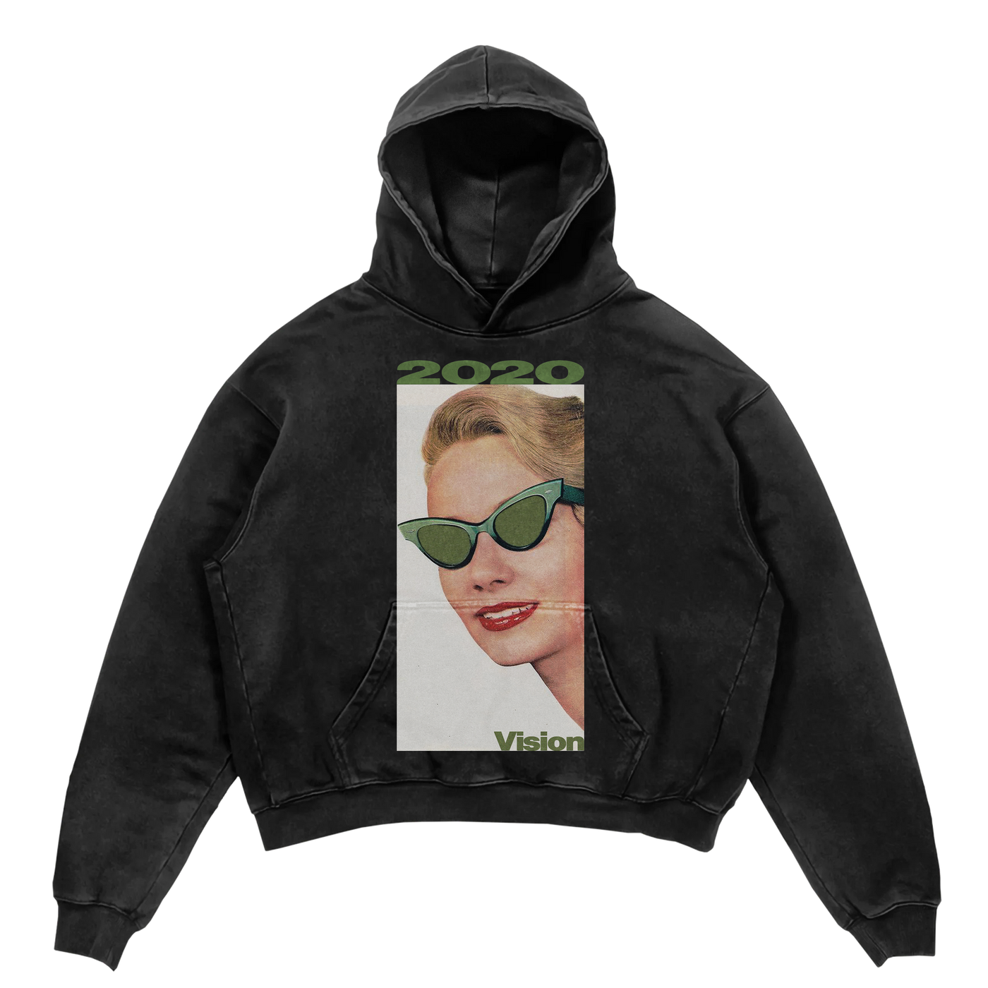 2020 Vision Hoodie - Black - Front