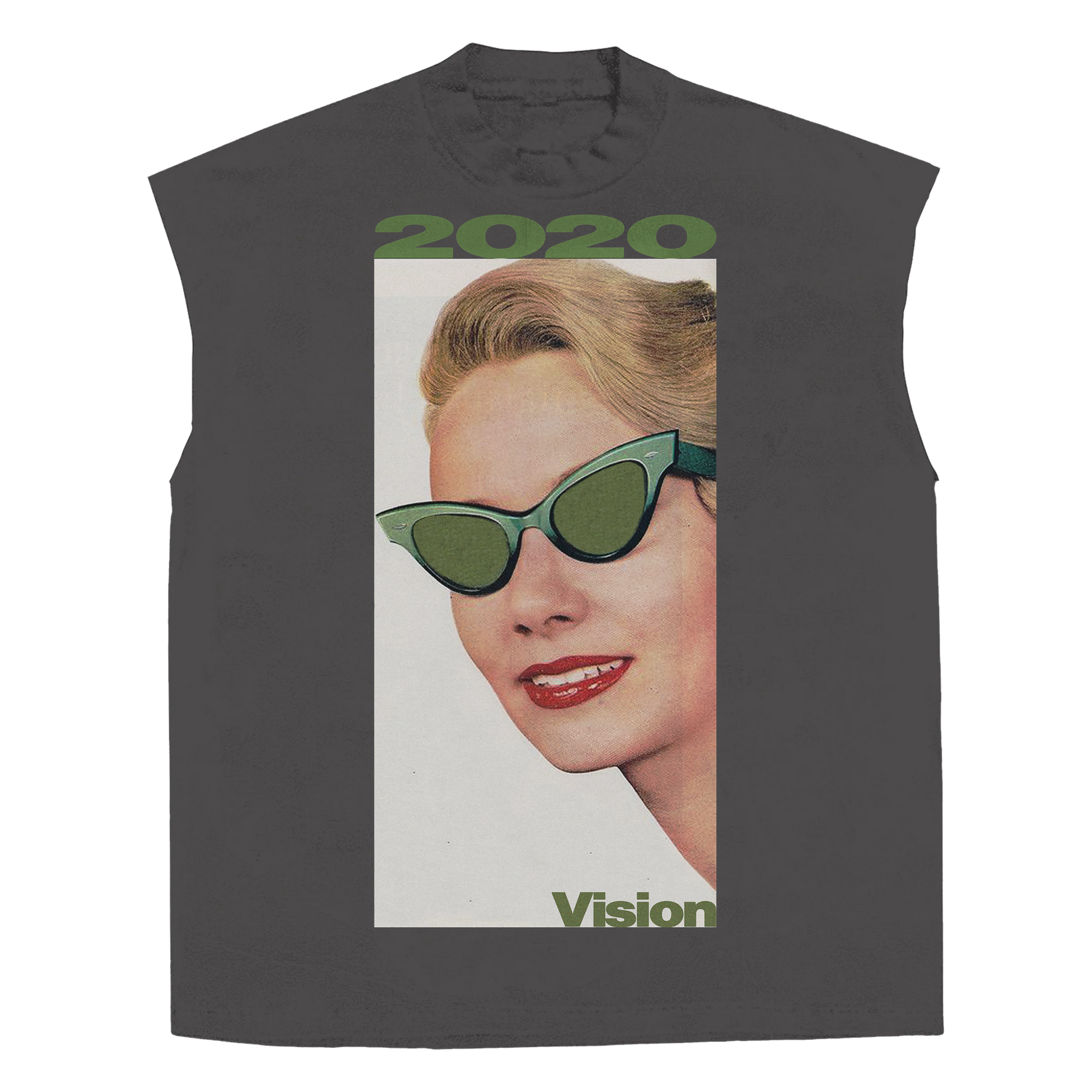 2020 Vision Sleeveless Tee - Grey - Front