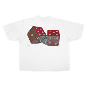 Dice Drop Tee - White - Front