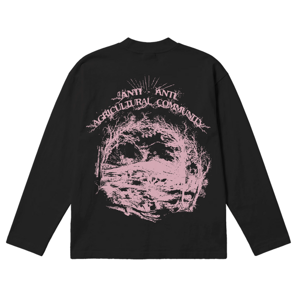 ANTI-ANTI Baggy L/S Tee - Black - Back