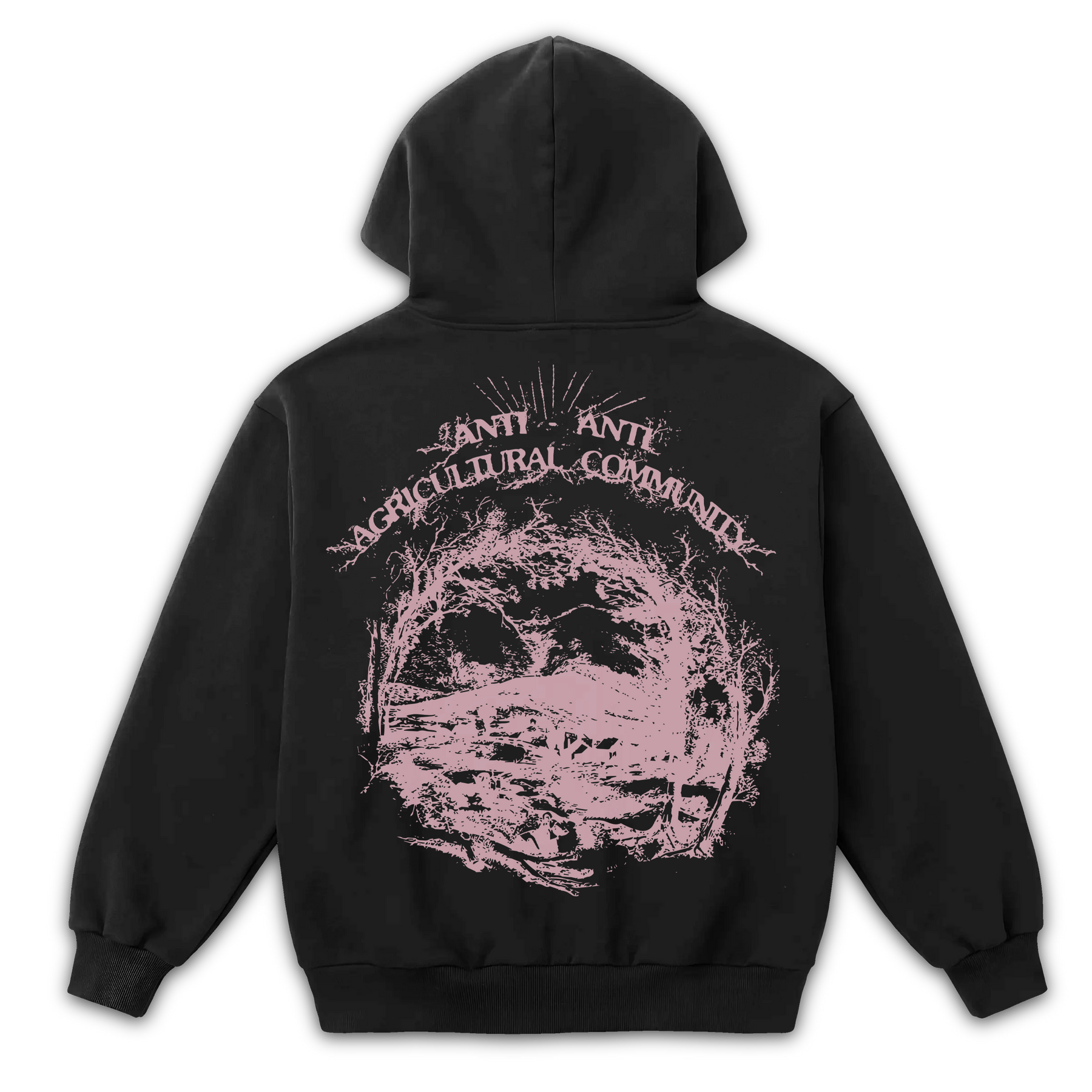 ANTI-ANTI Zip Up - Black - Back