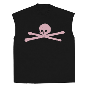 ANTI-ANTI Sleeveless Tee - Black - Front