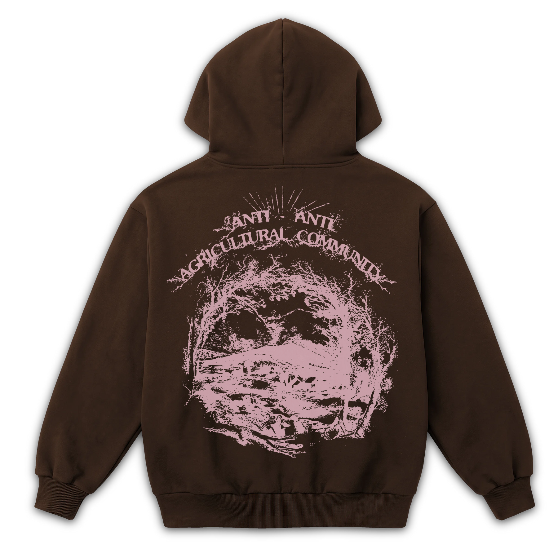 ANTI-ANTI Zip Up - Brown - Back