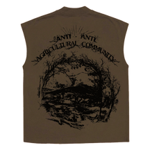ANTI-ANTI Sleeveless Tee - Brown - Back