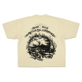 ANTI-ANTI Drop Tee - Cream - Back