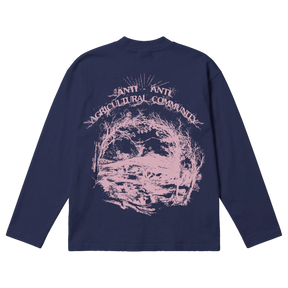 ANTI-ANTI Baggy L/S Tee - Blue - Back