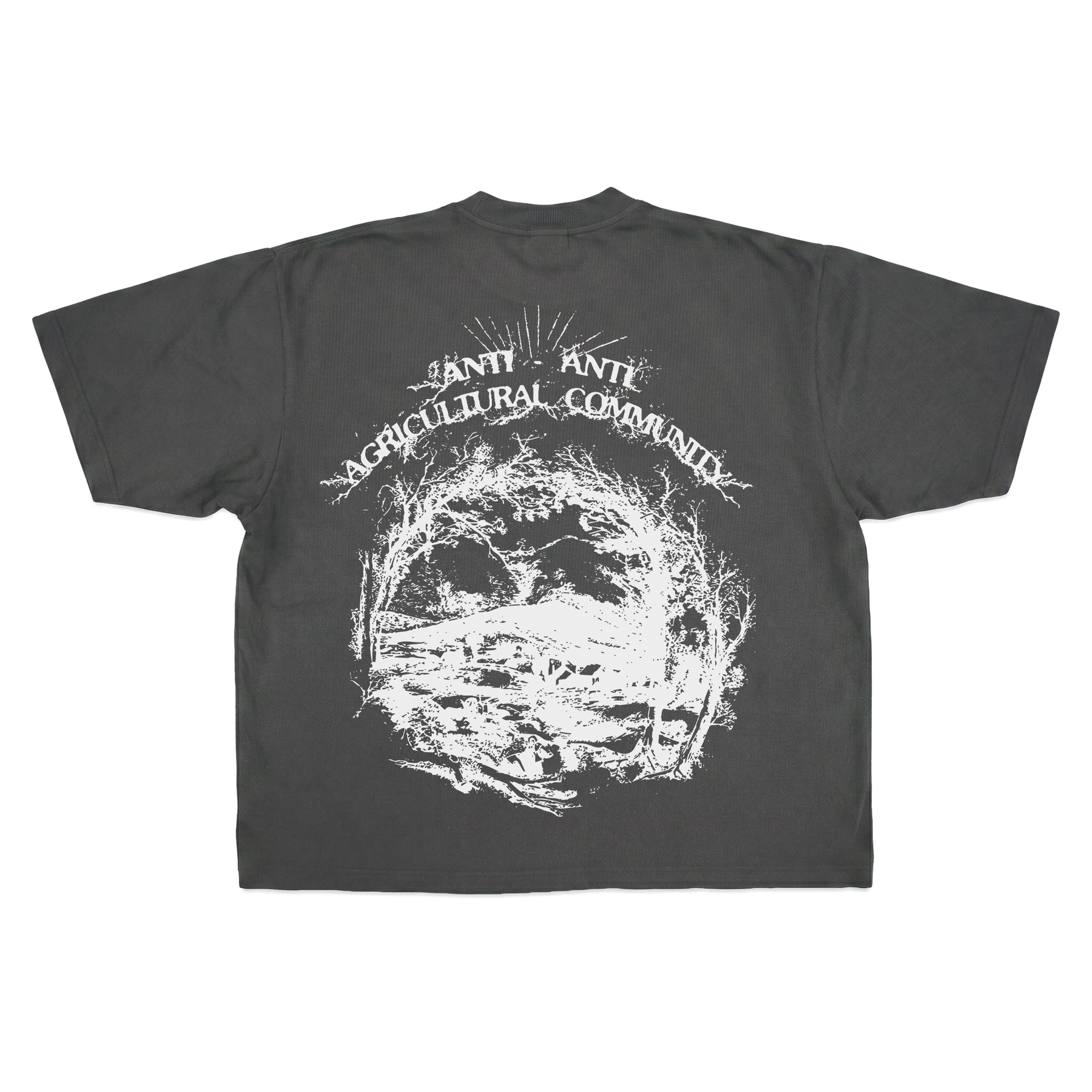 ANTI-ANTI Drop Tee - Grey - Back