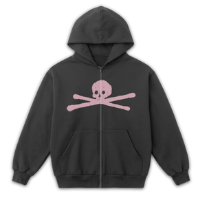 ANTI-ANTI Zip Up - Grey - Front