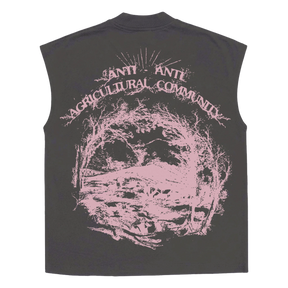 ANTI-ANTI Sleeveless Tee - Grey - Back