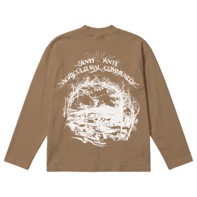 ANTI-ANTI Baggy L/S Tee - Latte - Back