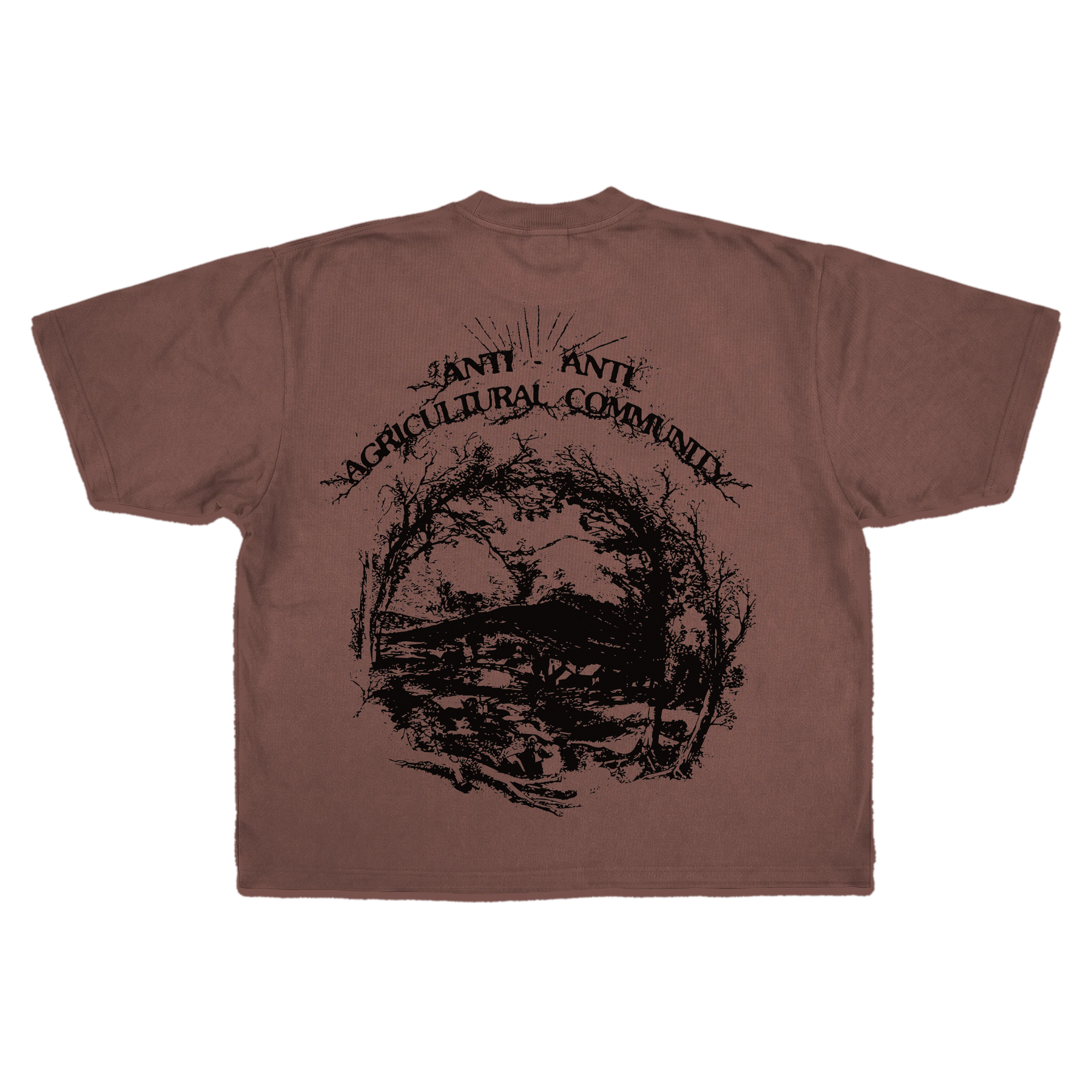 ANTI-ANTI Drop Tee - Mocha - Back