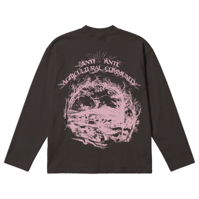 ANTI-ANTI Baggy L/S Tee - Off Black - Back