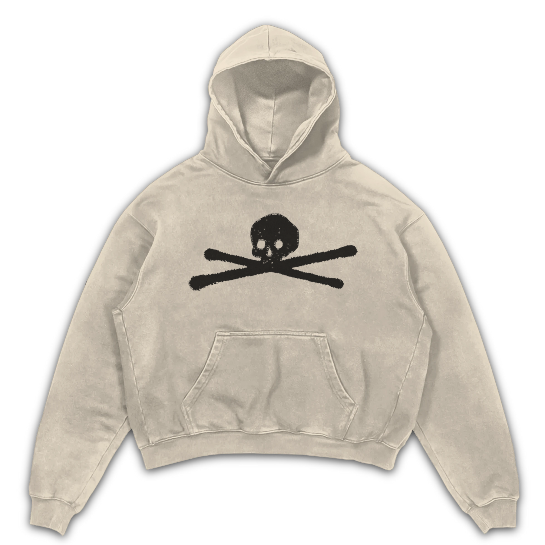 ANTI-ANTI Hoodie - Sand - Front