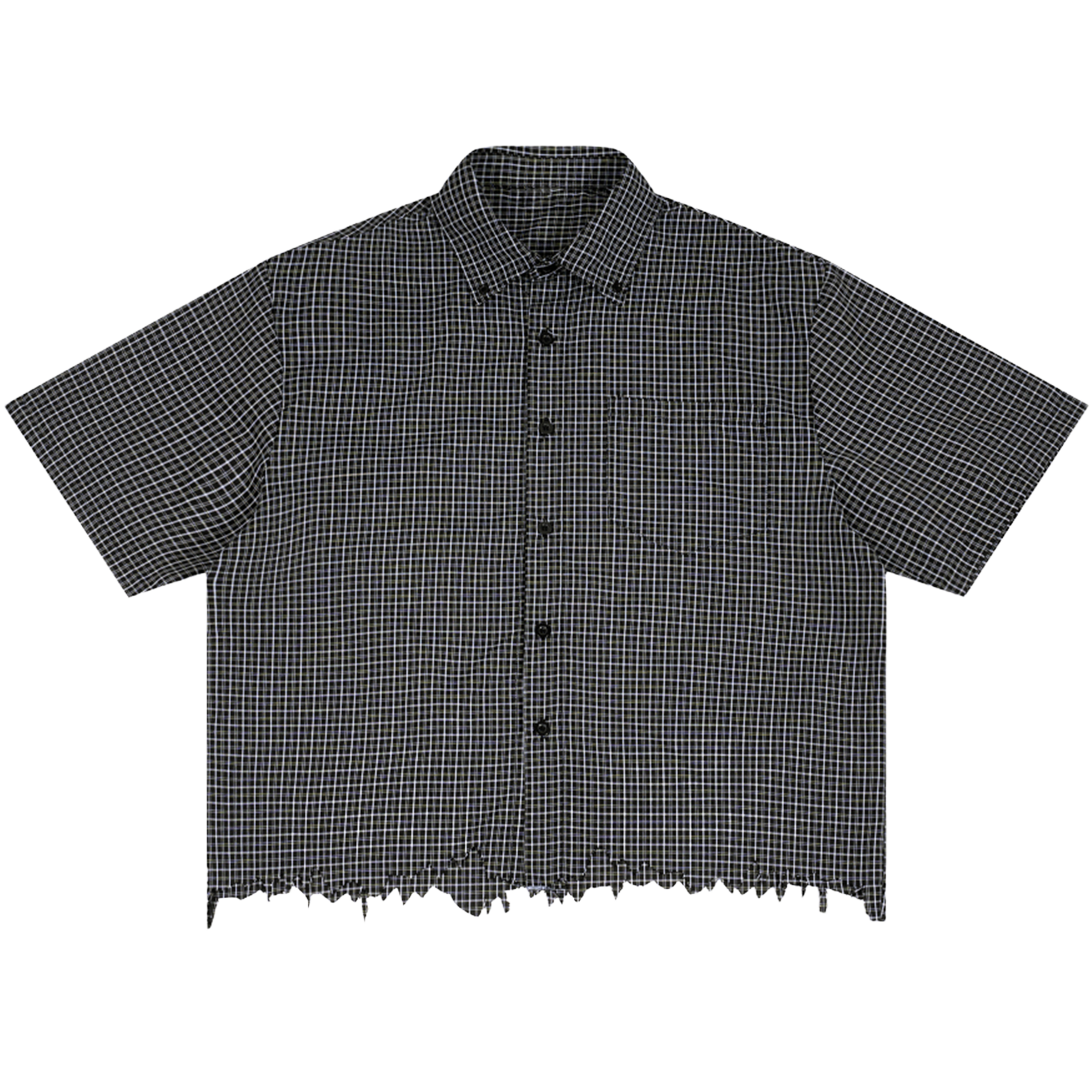 Blank Distress Button Up