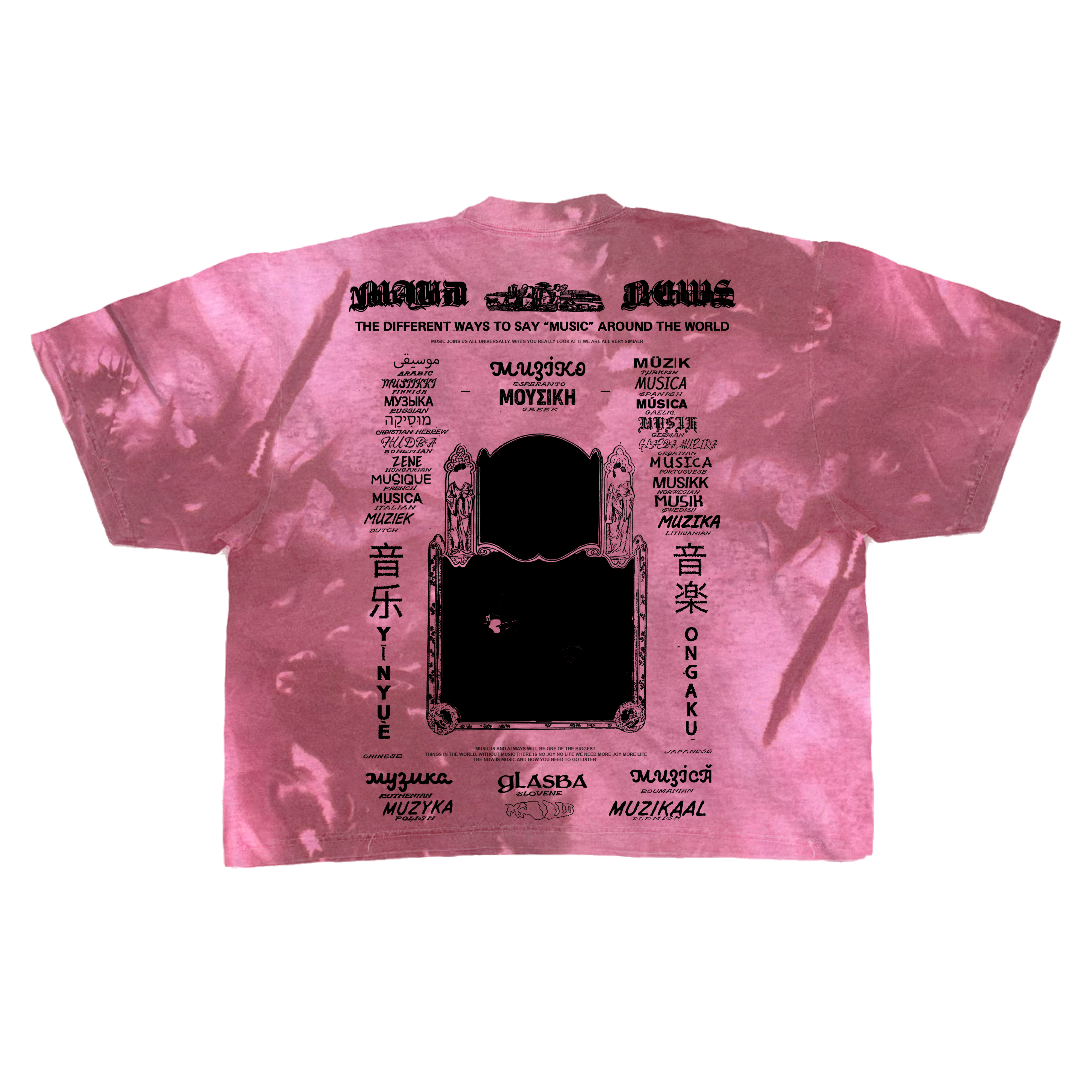 Music News Dyed Tee (BLK)