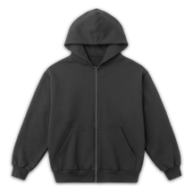 Blank Zip Up - Grey - Front