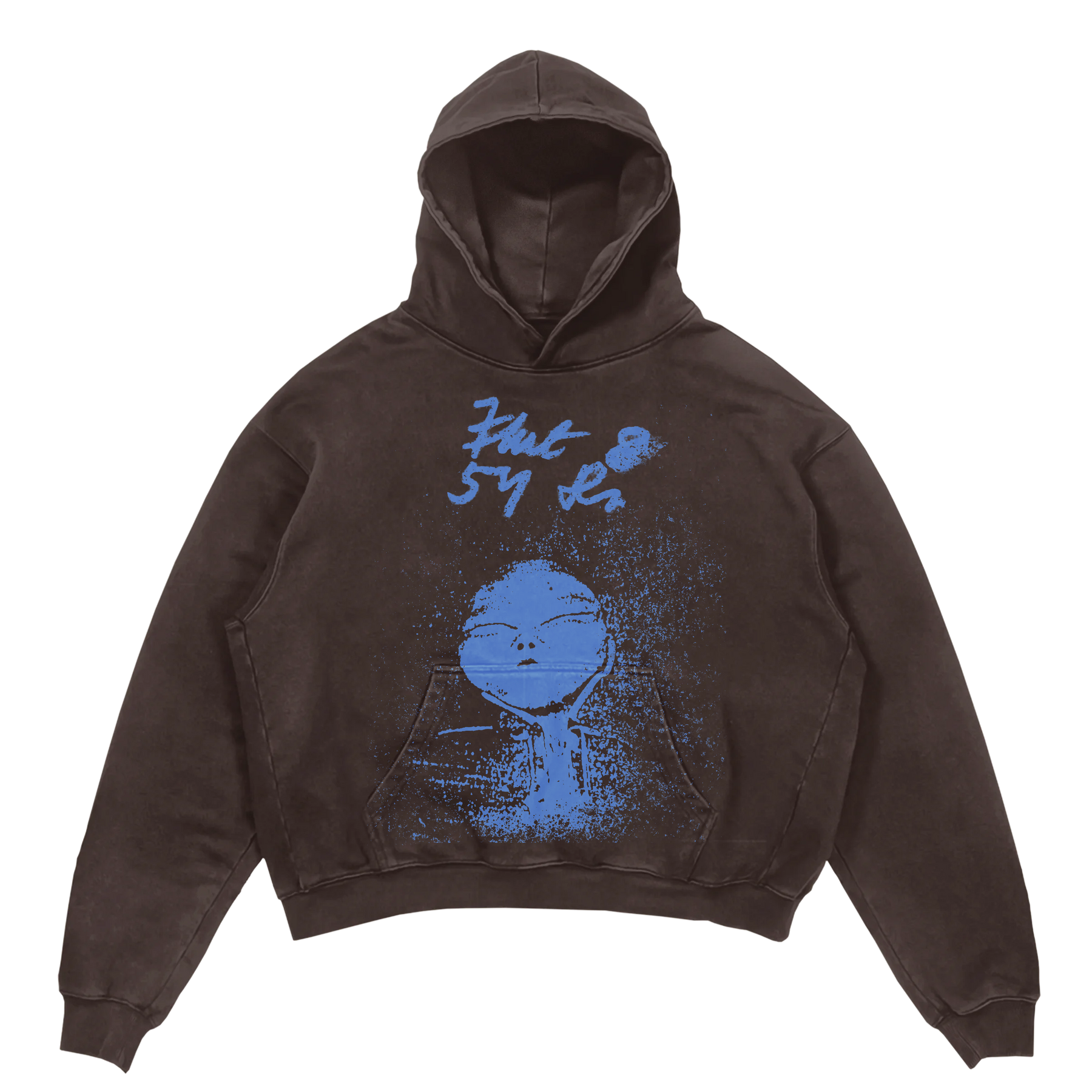 Alien Hoodie - Brown - Front
