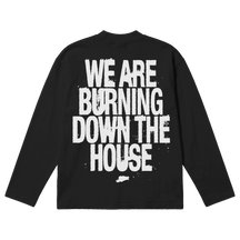 Burning Baggy L/S Tee - Black - Back