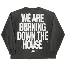 Burning L/S Tee - Black - Back