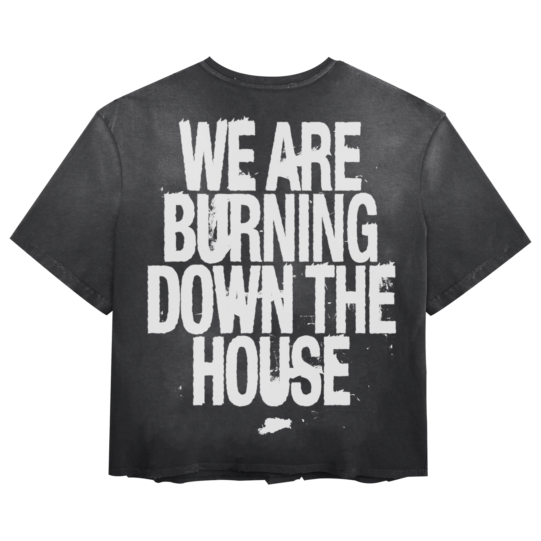 Burning Tee - Black - Back
