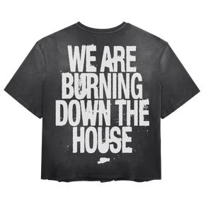 Burning Tee - Black - Back